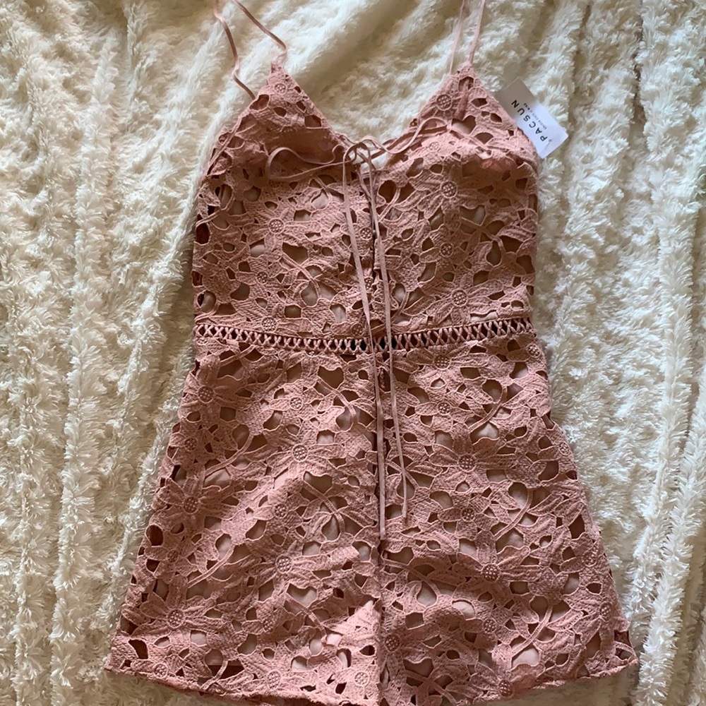 Pink Kendall and Kylie romper